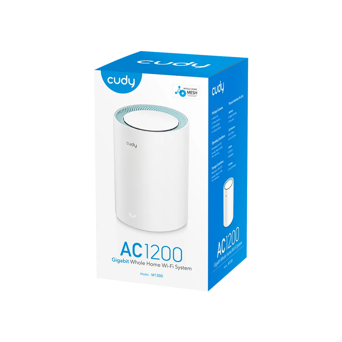 CUDY M1300 AC1200 Gigabit Mesh Wi-Fi System
