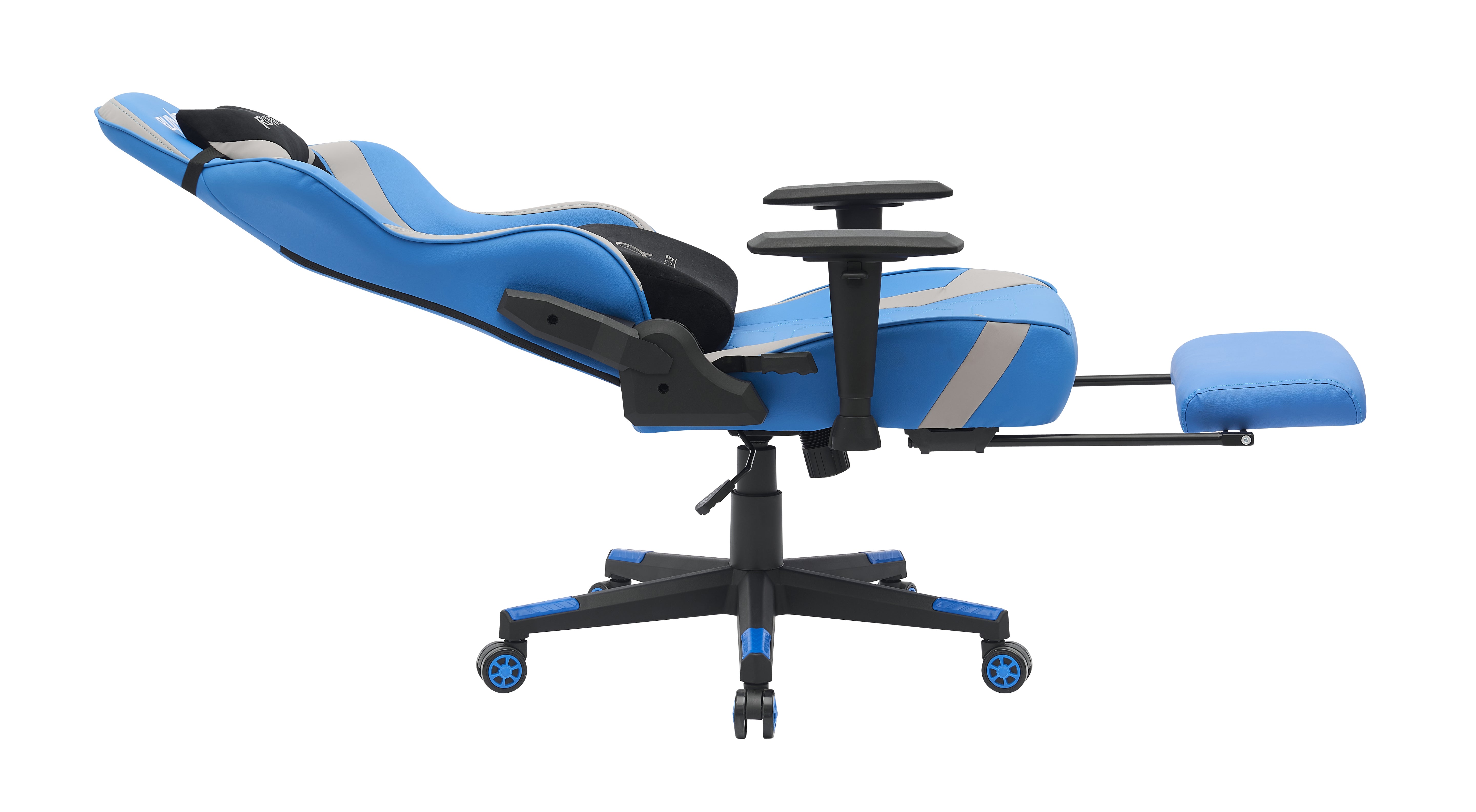 RUNDA GAMING CHAIR RD-1009 FOOTREST BLUE+GREY