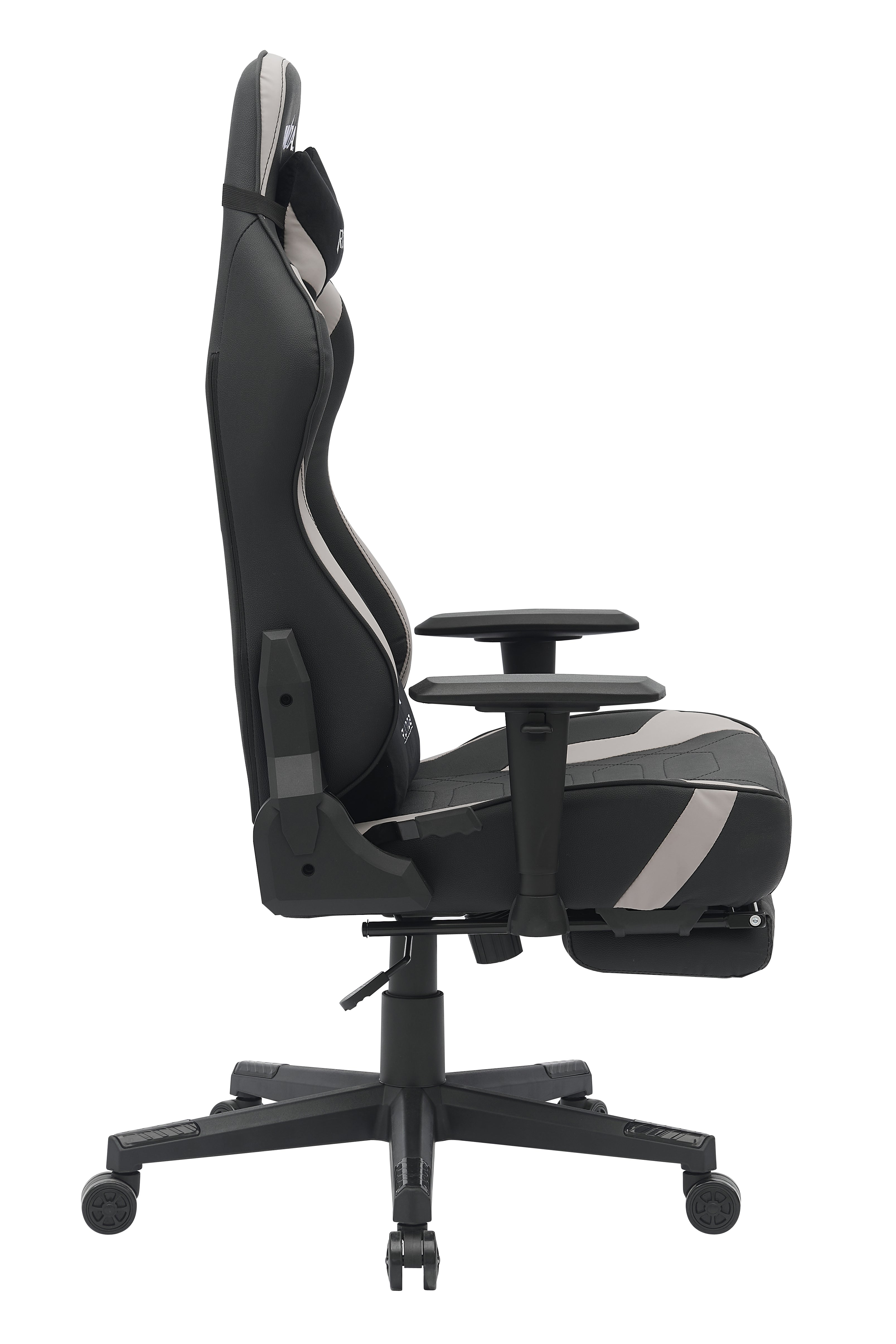RUNDA GAMING CHAIR RD-1009 FOOTREST BLACK+GREY