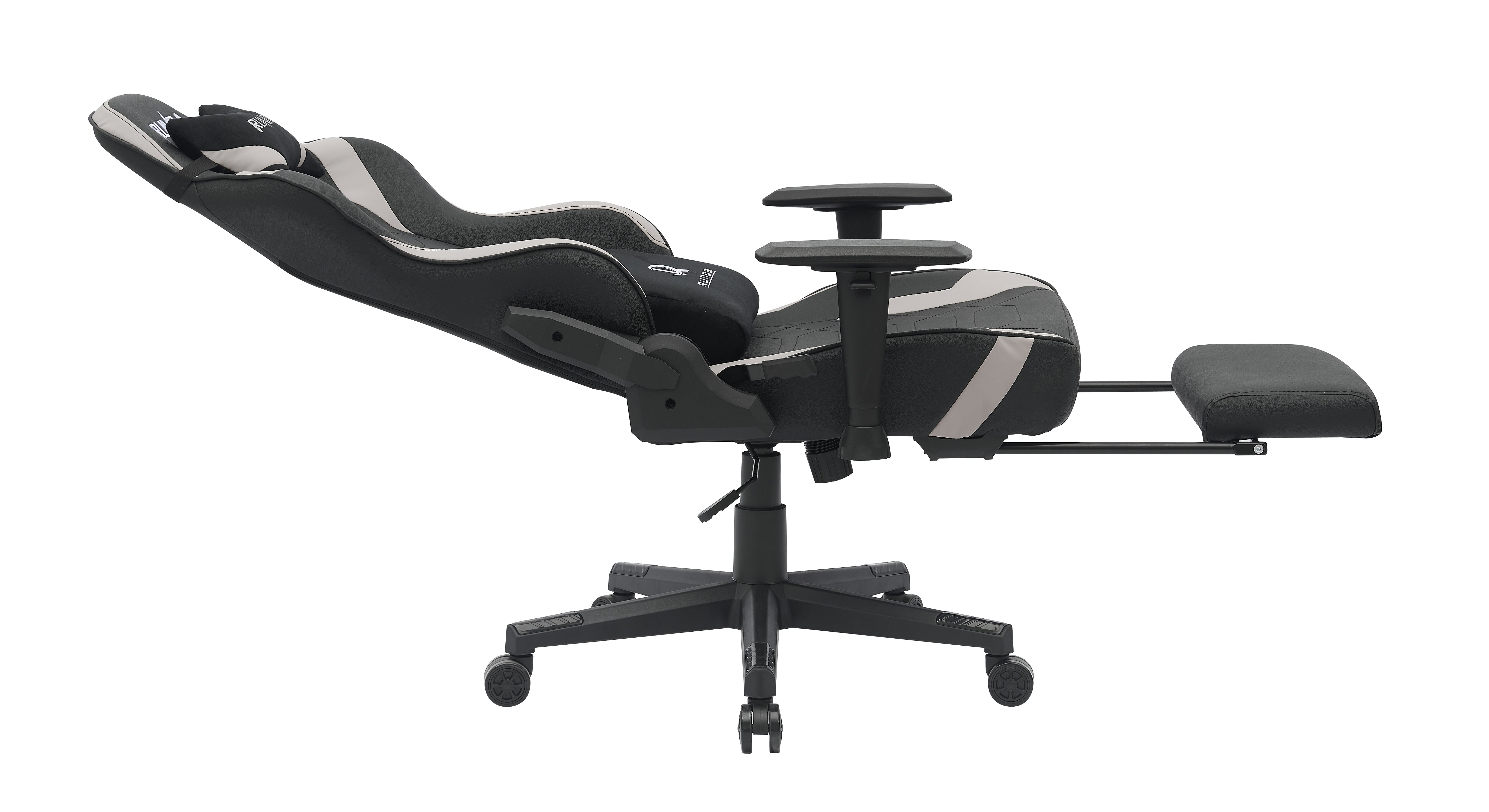 RUNDA GAMING CHAIR RD-1009 FOOTREST BLACK+GREY