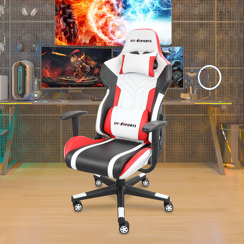 Gaming chair SD-007 White red black