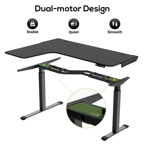 GAMING TABLE DESIGNA ERK-L60L-B-V2