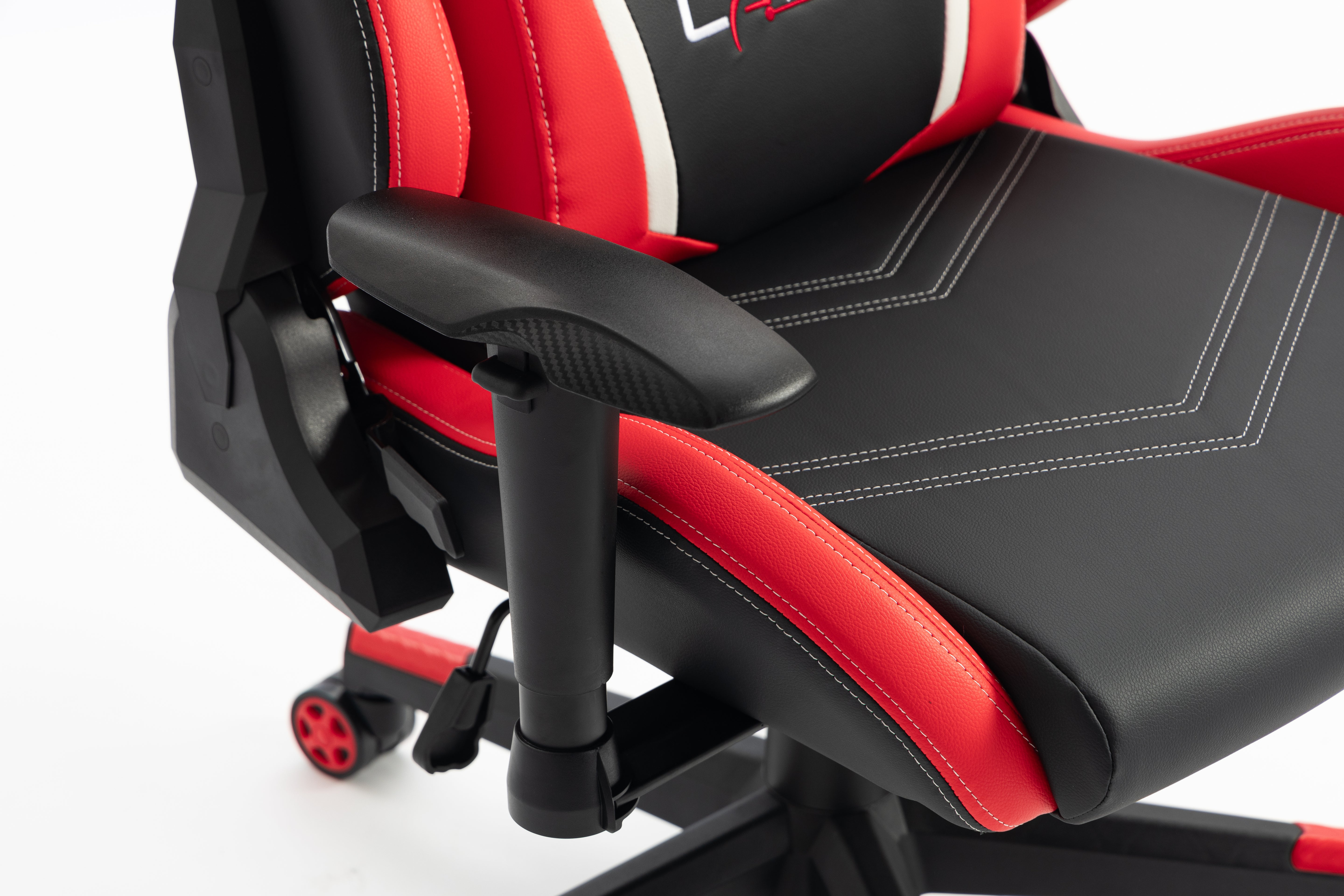 Gaming chair LK-2589-1 BLACK-RED with headrest
