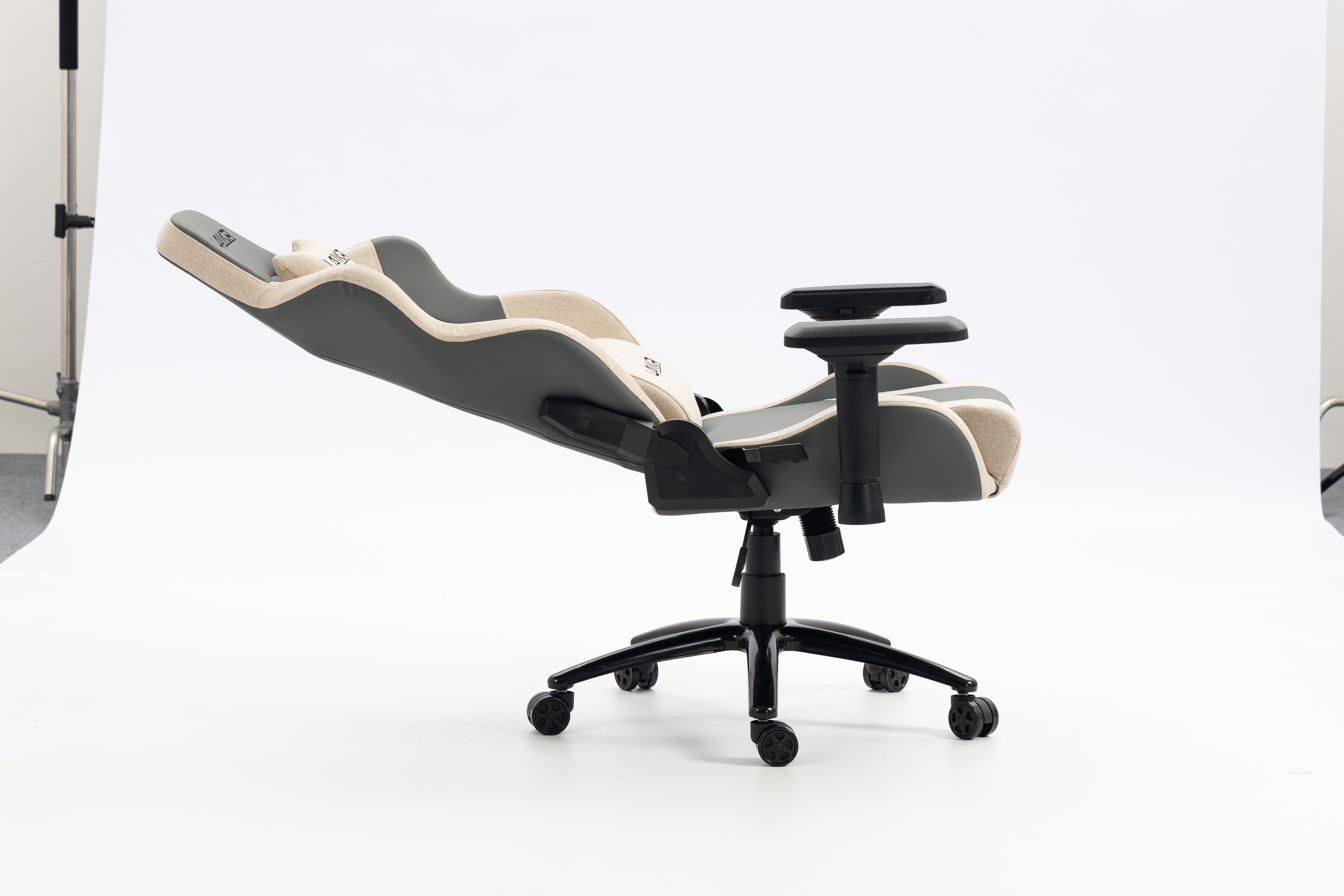 Gaming chair LK-2552 BIGE&GREY 4D Arms