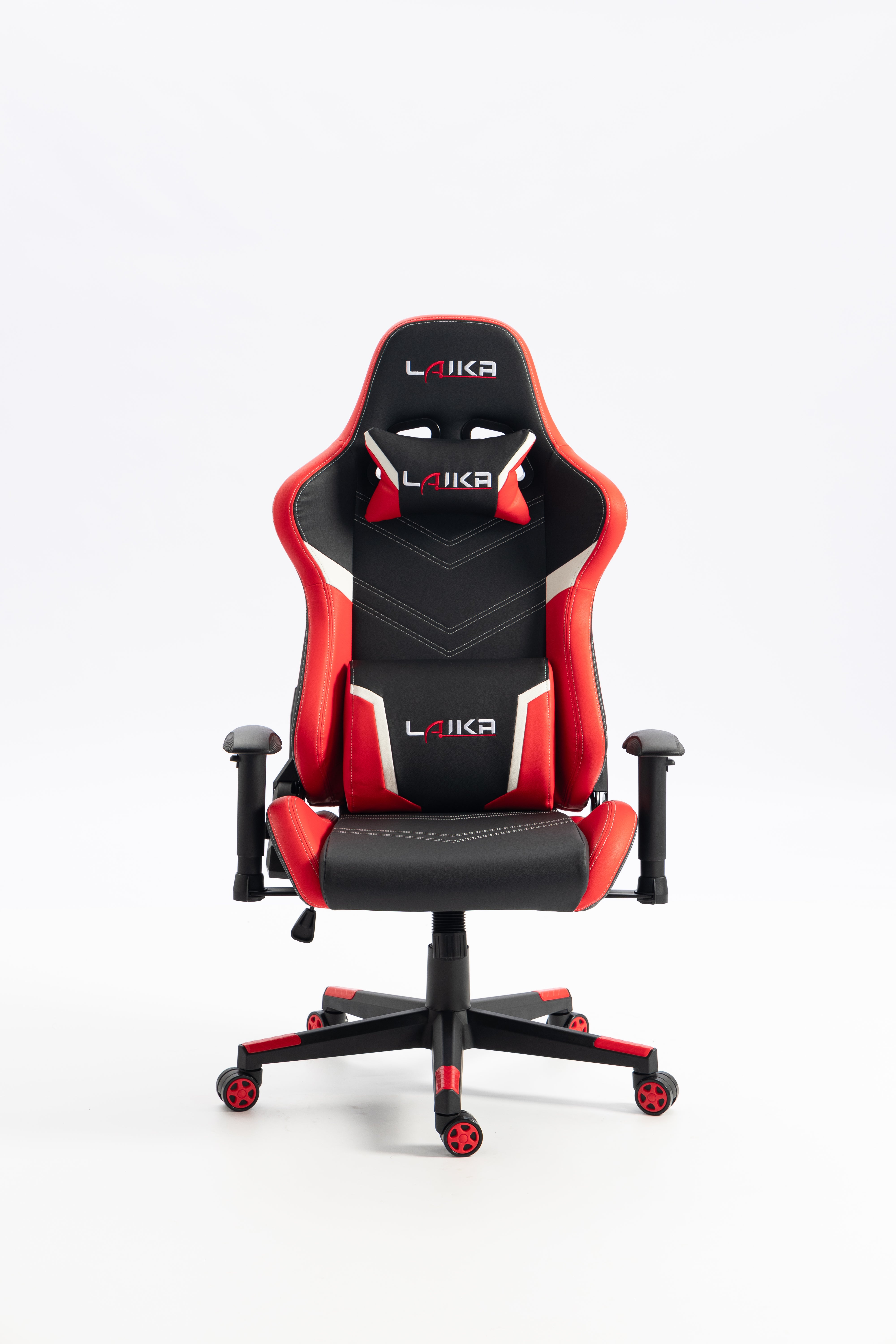 Gaming chair LK-2589-1 BLACK-RED with headrest