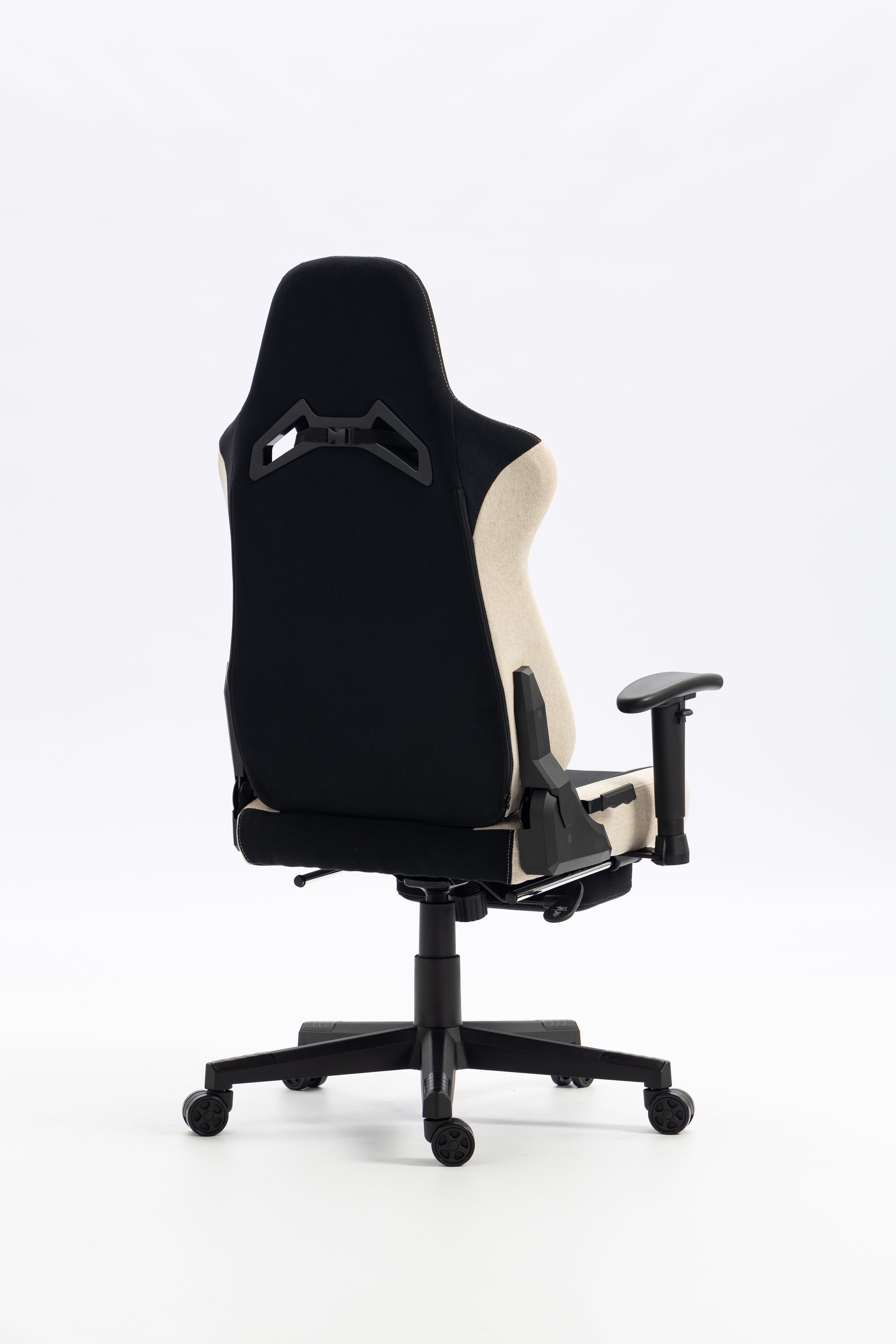 Gaming chair LK-2531T BLACK- BEIGE With Footrest