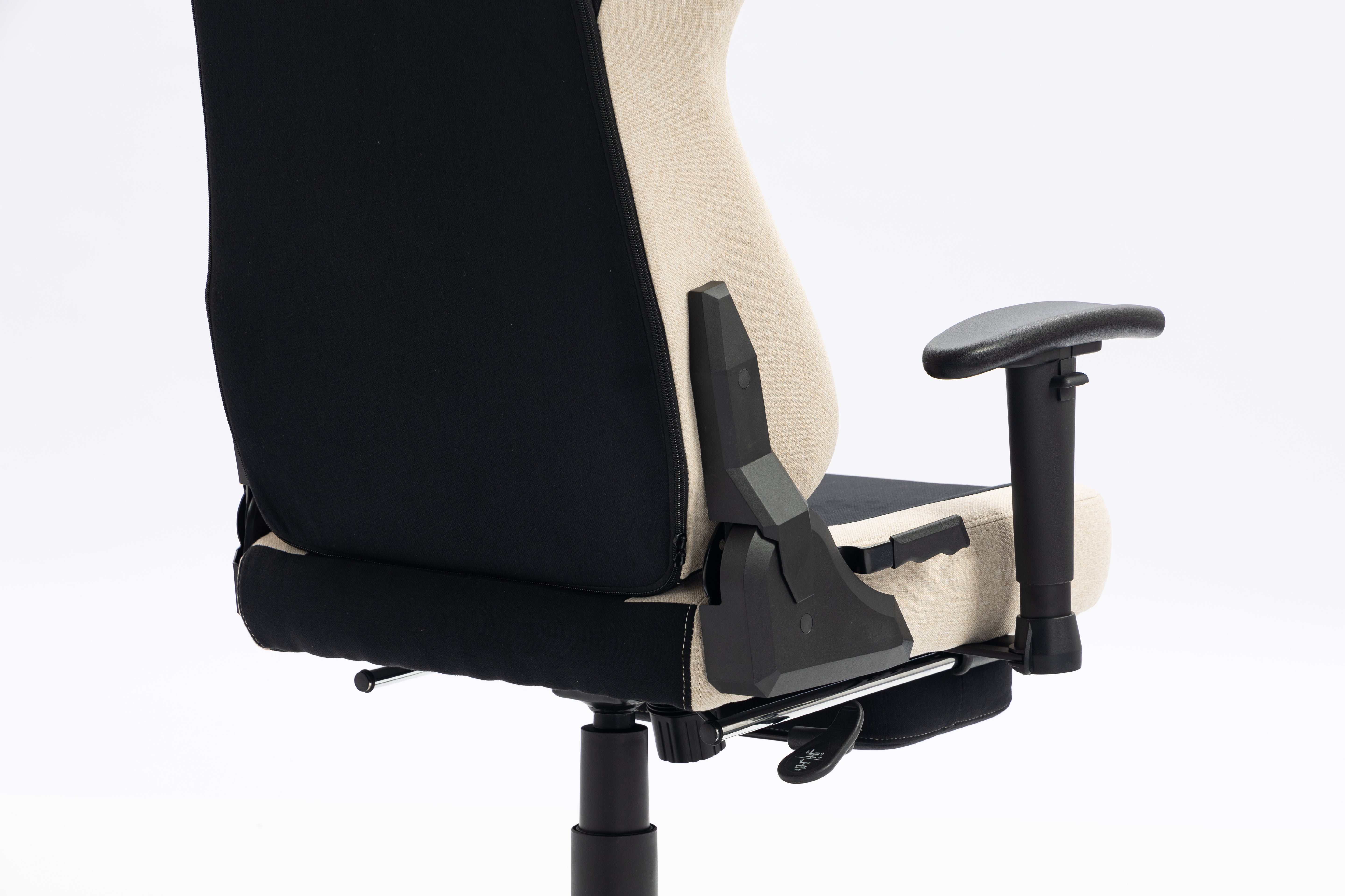 Gaming chair LK-2531T BLACK- BEIGE With Footrest