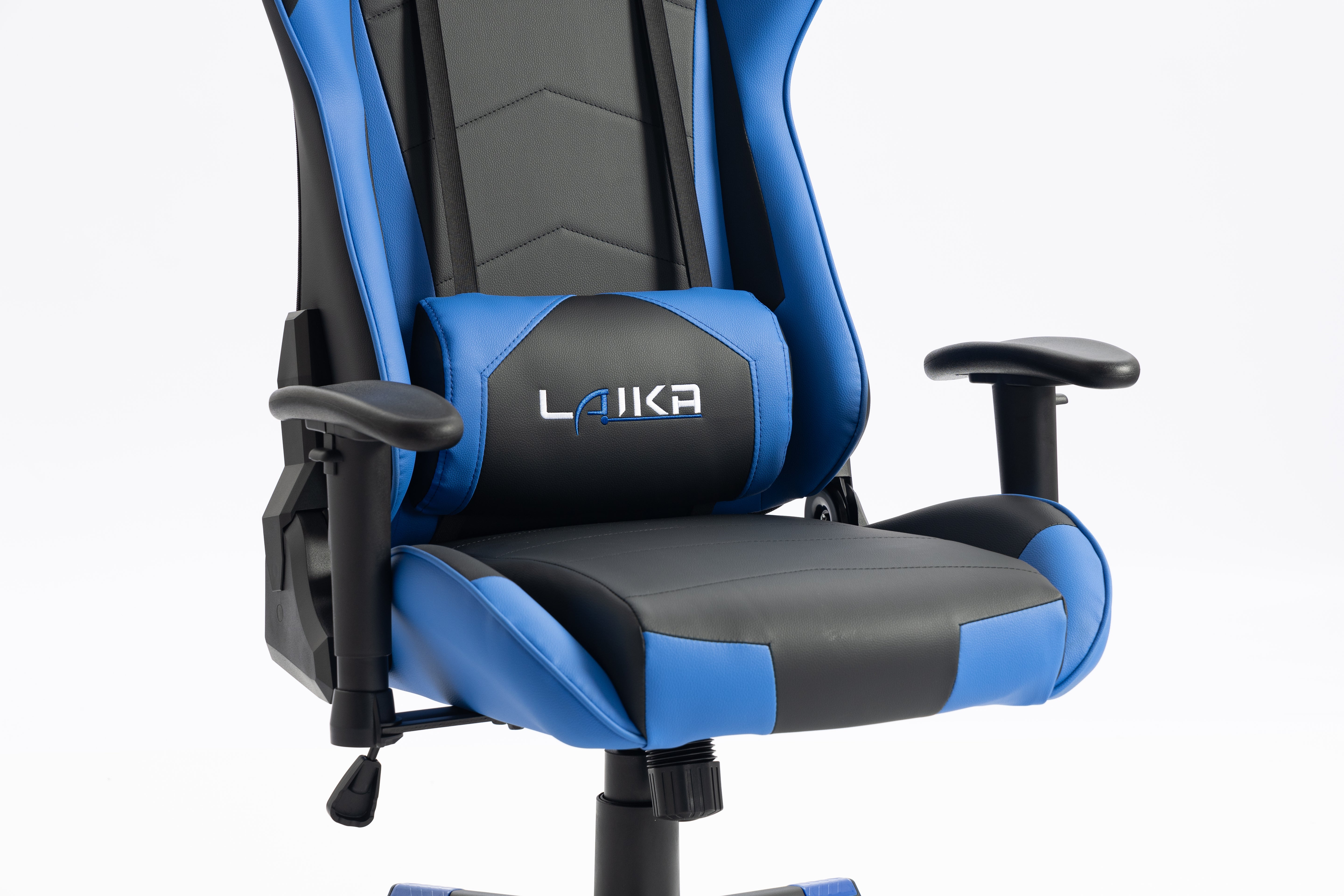 Gaming chair LK-2171 BLACK- BLUE with Headrest