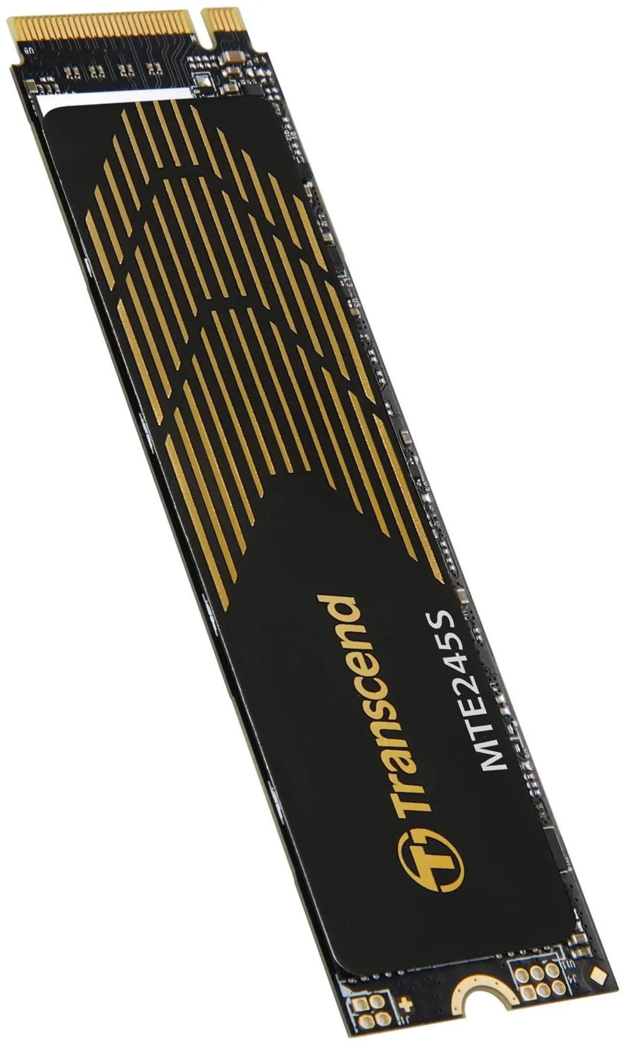 Transcend MTE245S M.2 2280 PCIe Gen4x4 SSD, with Graphene Heatsink, Single Sided, 3D TLC, NVMe Internal Gaming SSD, Up to 5,300/4,600 MB/s -