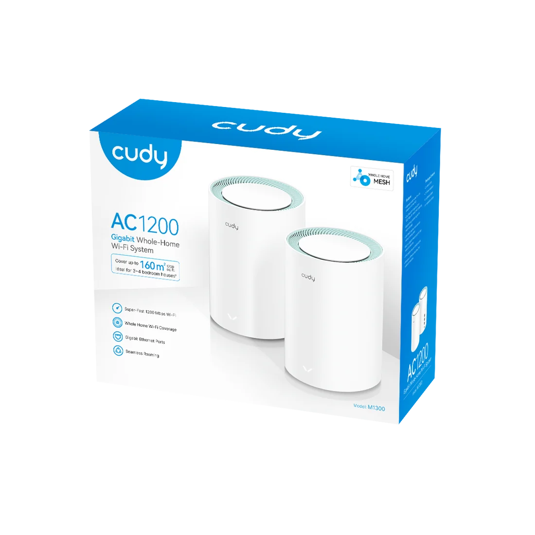 CUDY M1300 AC1200 Gigabit Mesh Wi-Fi System