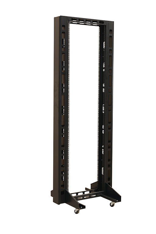 FINEN 27U 2POST OPEN RACK+4 SHLEVES CABINET