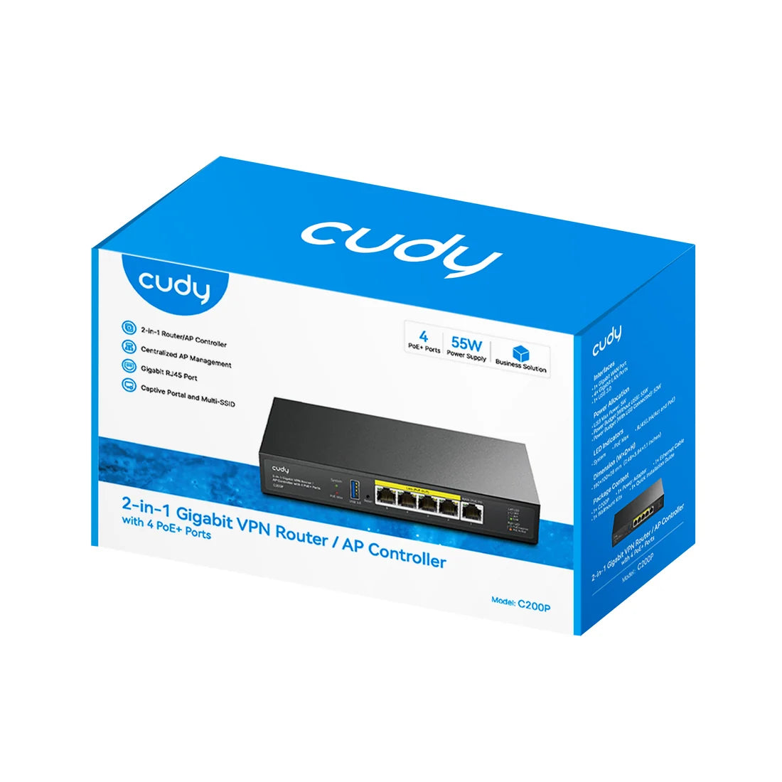 CUDY C200P 2-IN-1 Gigabit VPN Router