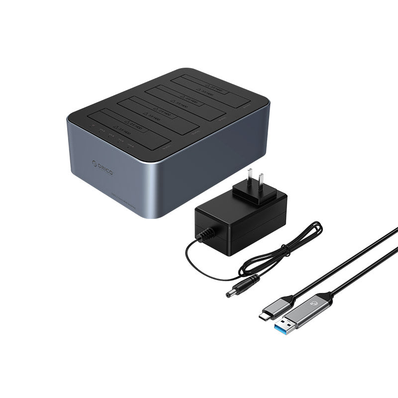 ORICO 6646C3-C-GY 2.5"/3.5" SATA HDD/SSD Four-bay Dock with Offline Clone Function