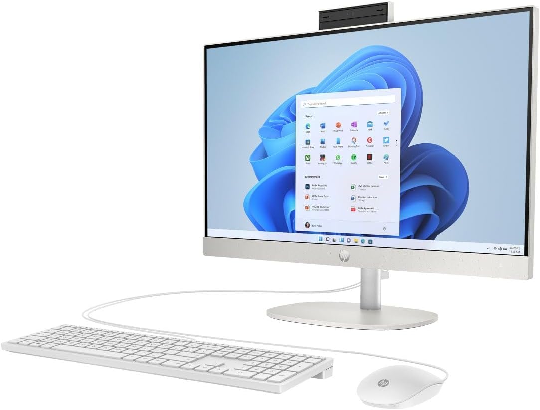 HP 24-CR000L AIO (SHELL WHITE), CI7-1355U, 512 SSD, 16 GB, 23.8", DOS, IRS ( TOUCH SCREEN)