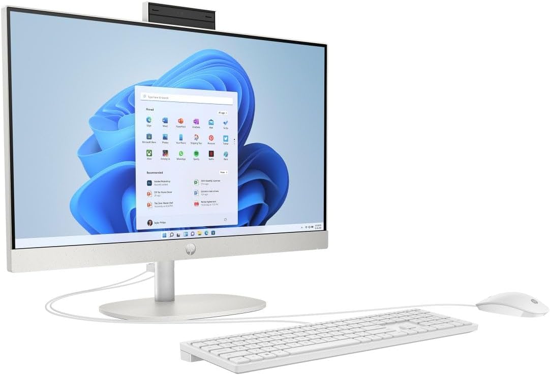 HP 24-CR000L AIO (SHELL WHITE), CI7-1355U, 512 SSD, 16 GB, 23.8", DOS, IRS ( TOUCH SCREEN)