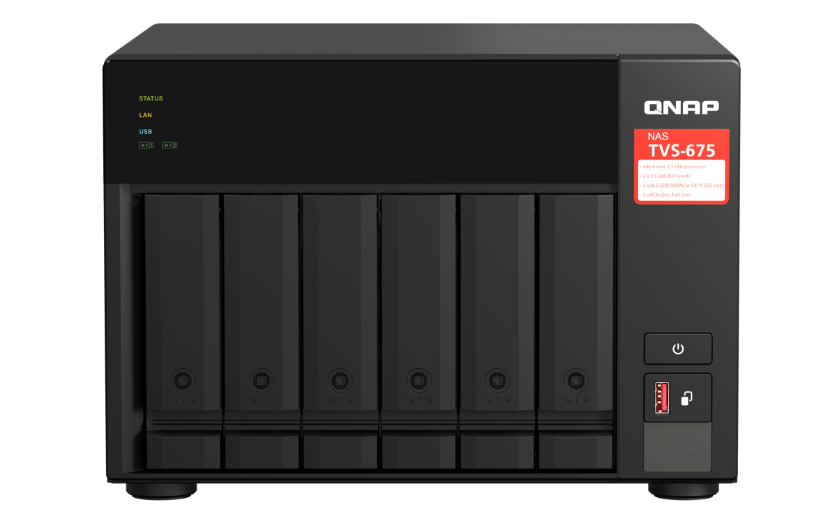 QNAP TVS-675-8G NAS STORAGE