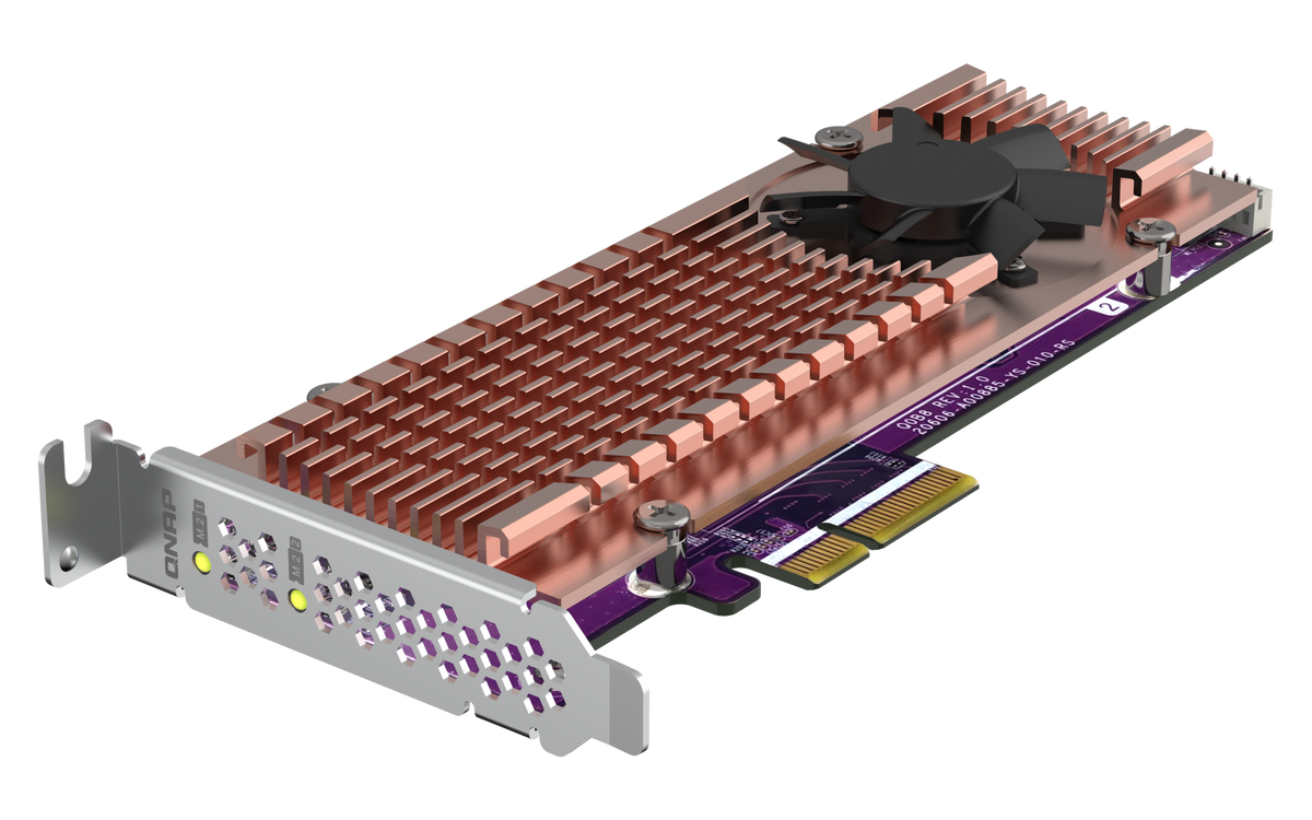 QNAP QM2-2P-244A a PCIe 2.0 Expansion Card