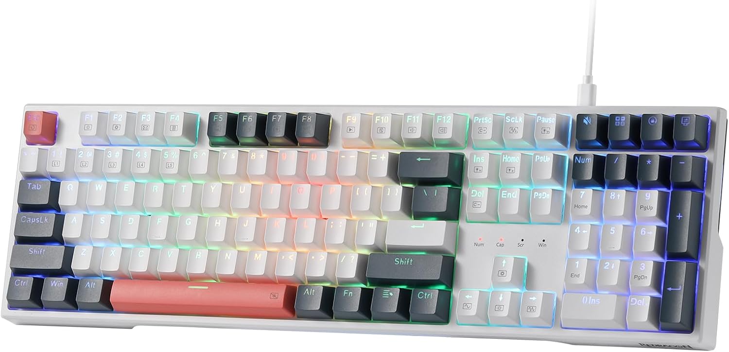 Redragon k668WBO-RGB 108 MECHANICAL KEYBOARD
