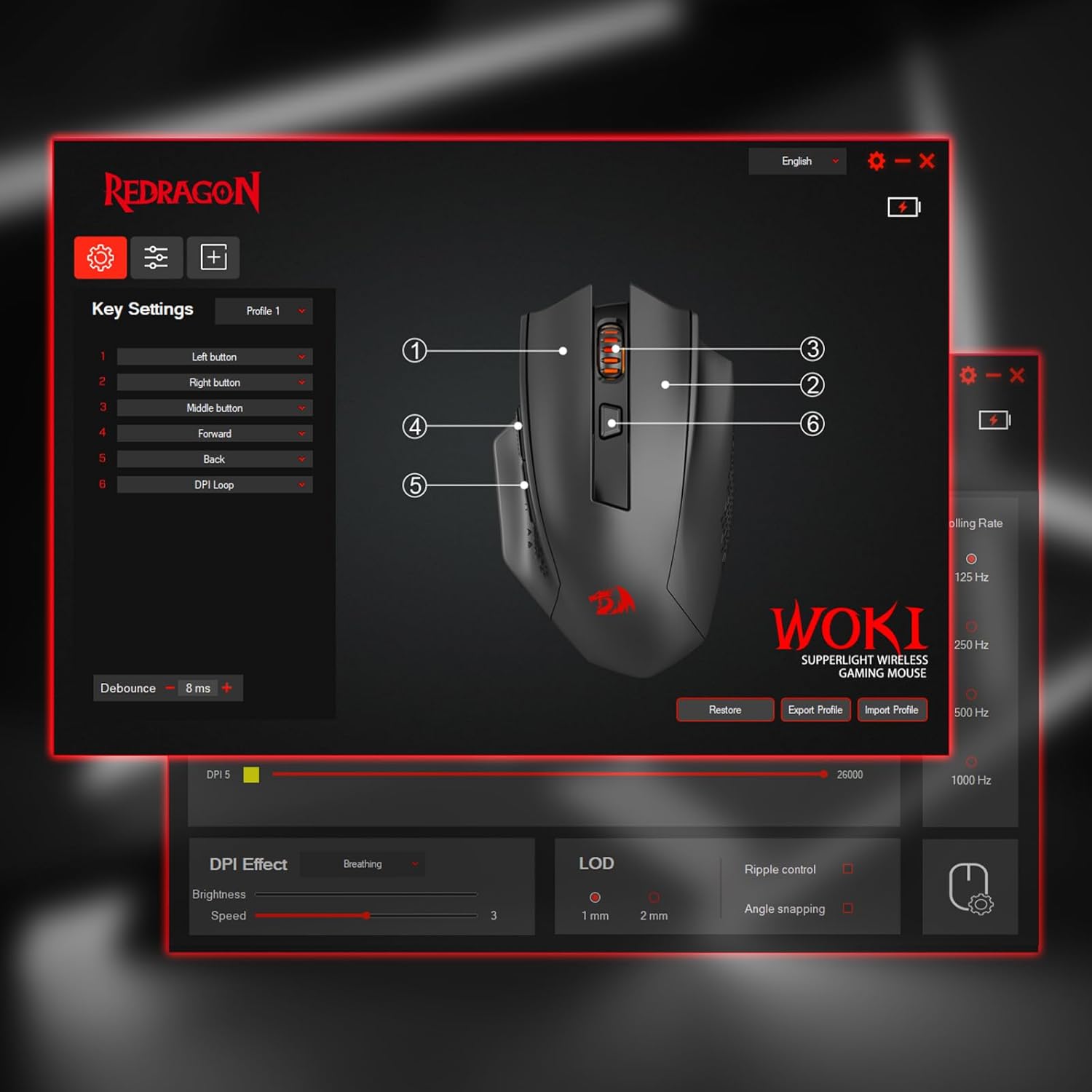 Redragon M994 Wireless Bluetooth Gaming Mouse