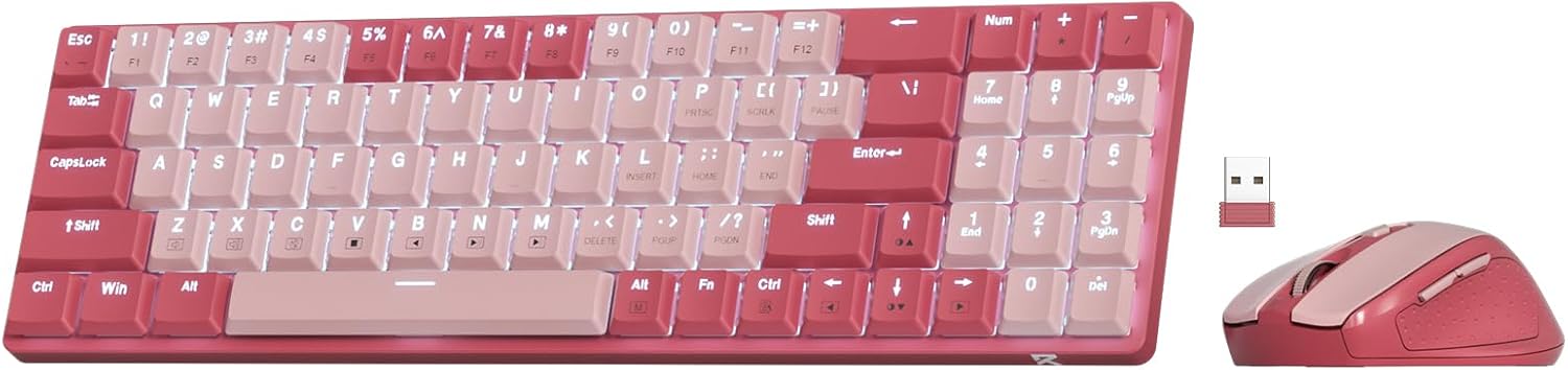 Redragon 94key low profile combo  BS-8772 (Red/Pink)