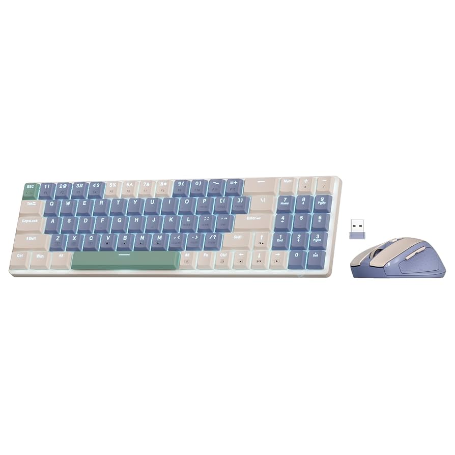 Redragon 94key low profile combo BS-8772 (Cream/Blue)