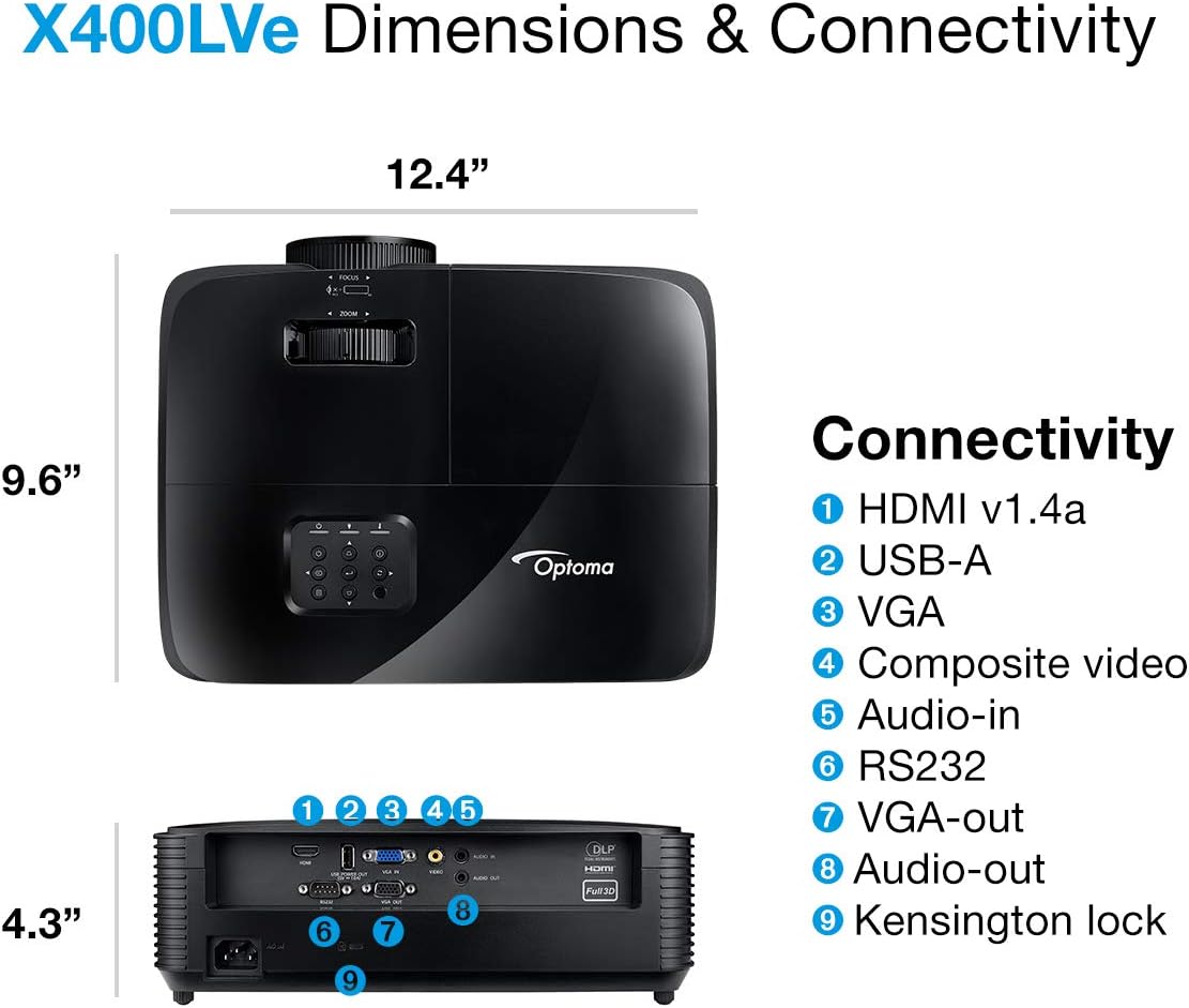 Optoma X400LVe XGA Professional Projector