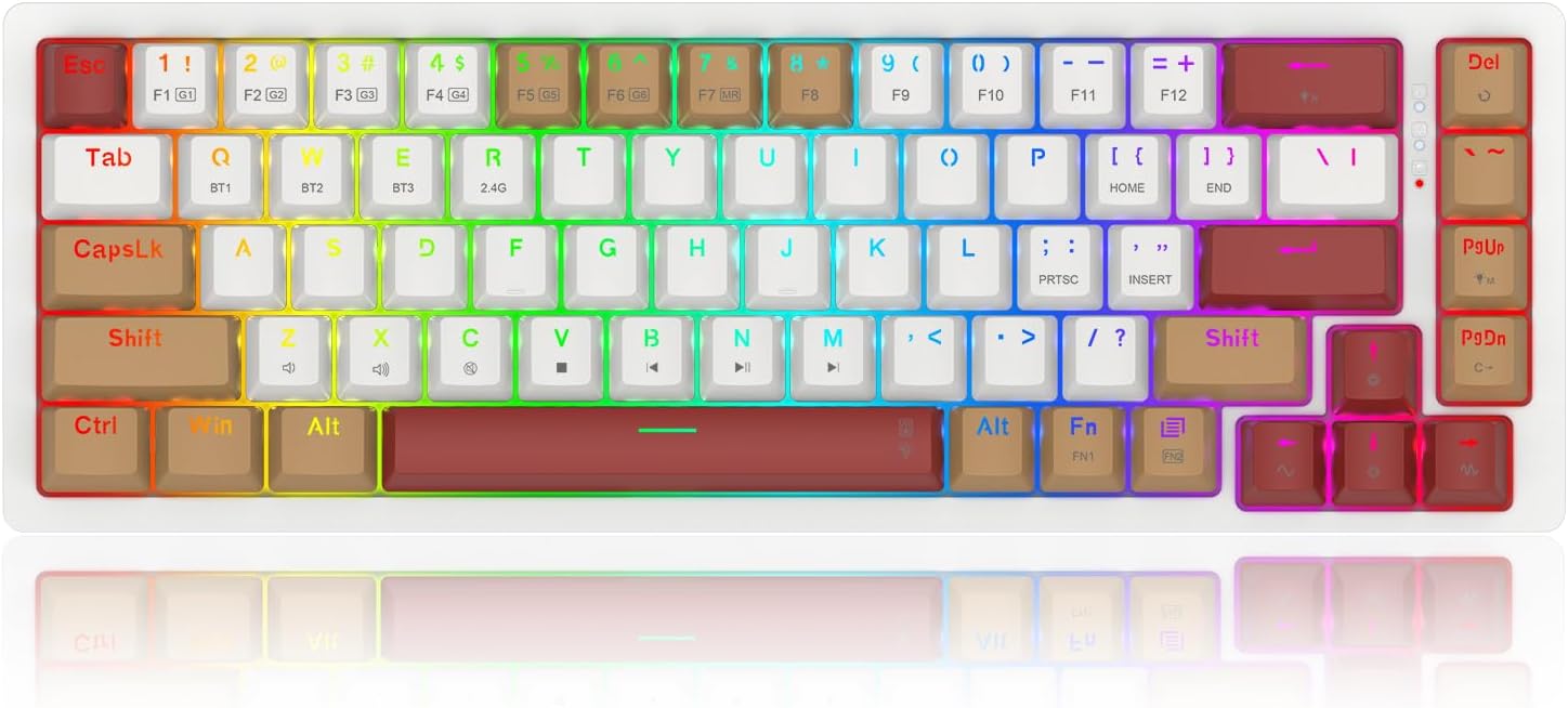 Redragon K677 WLR-RGB-PRO 68 keys 3mode mechanical keyboard