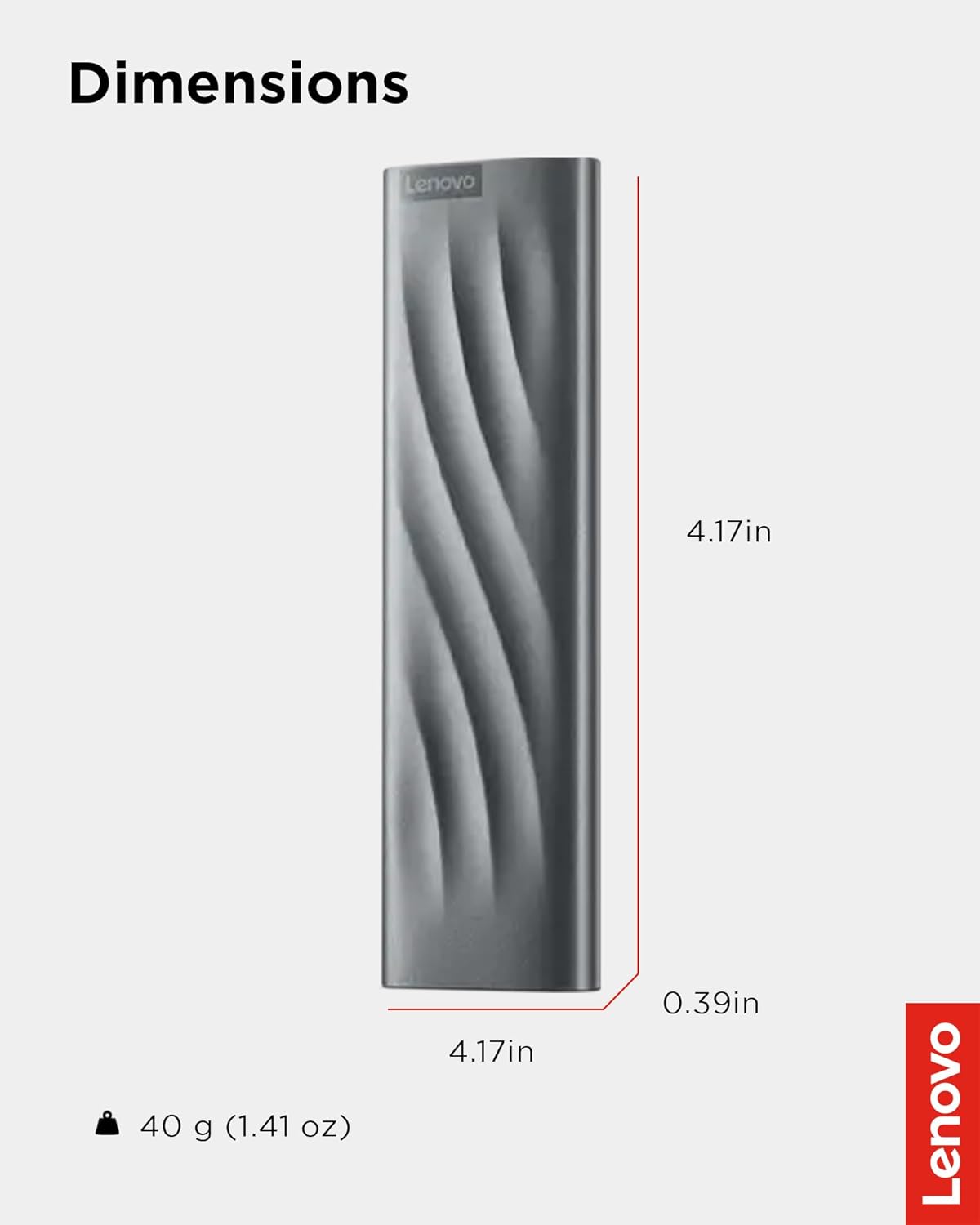 Lenovo PS8 Portable SSD 2TB USB-C UP TO 1050MB/s