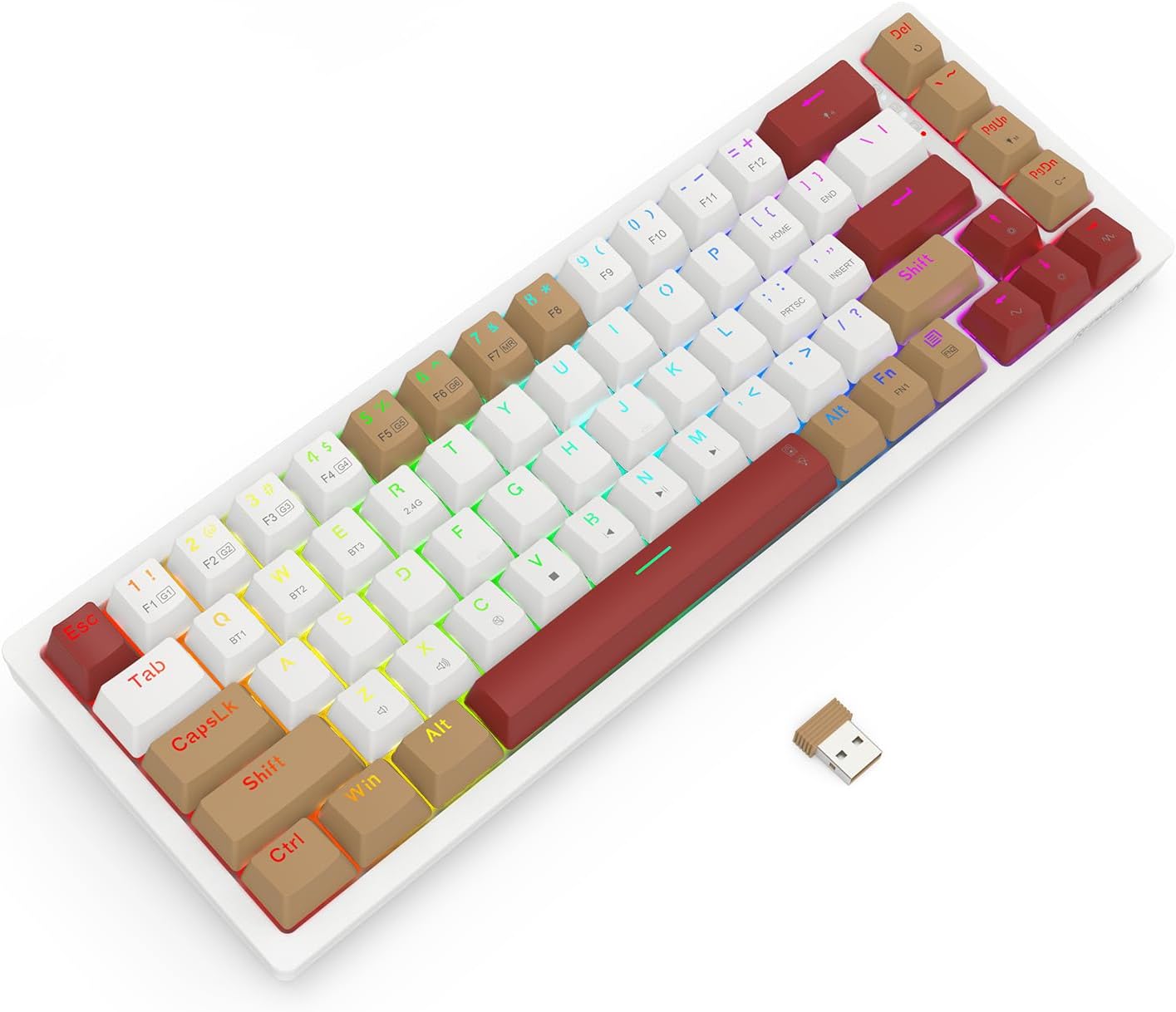 Redragon K677 WLR-RGB-PRO 68 keys 3mode mechanical keyboard