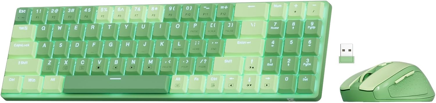 Redragon 94key low profile combo  BS-8772 (Cream/Green)