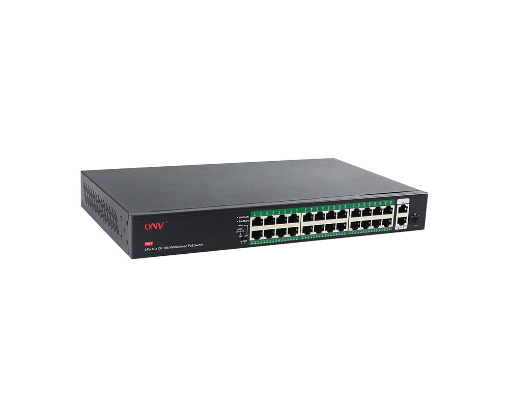 ONV H1024PFD Gigabit uplink 27-port PoE switch