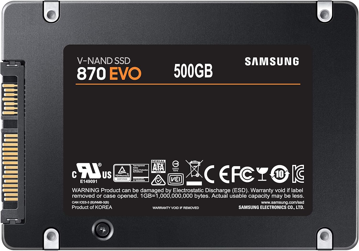 SAMSUNG SSD 870 EVO 500GB SATA III