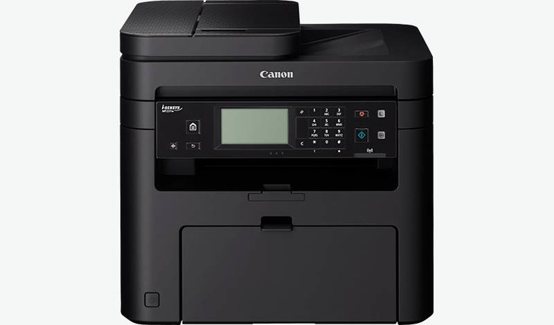 Canon i-SENSYS MF237w Wireless 4-in-1 mono laser printer for small offices.