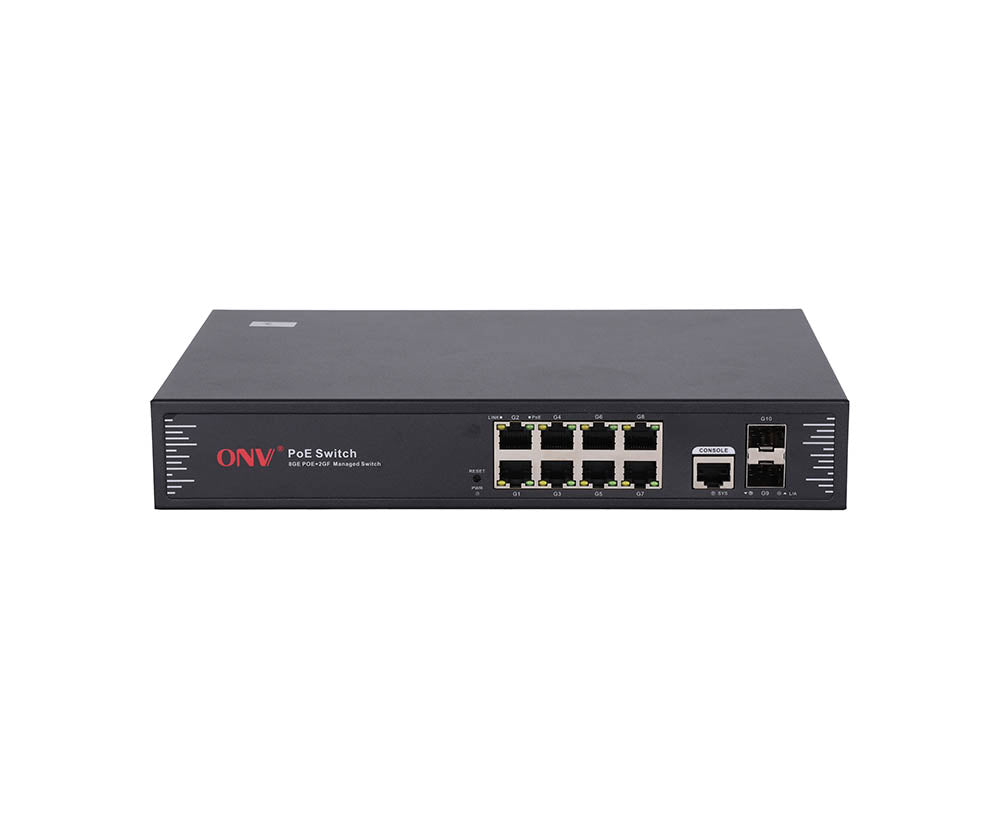 ONV POE33010PFM Gigabit 10-port L2+ managed PoE switch