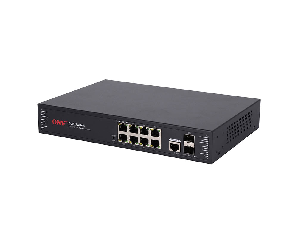 ONV POE33010PFM Gigabit 10-port L2+ managed PoE switch