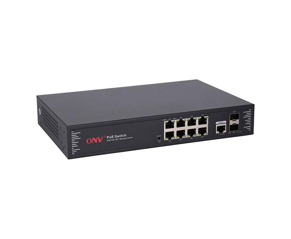 ONV POE33010PFM Gigabit 10-port L2+ managed PoE switch