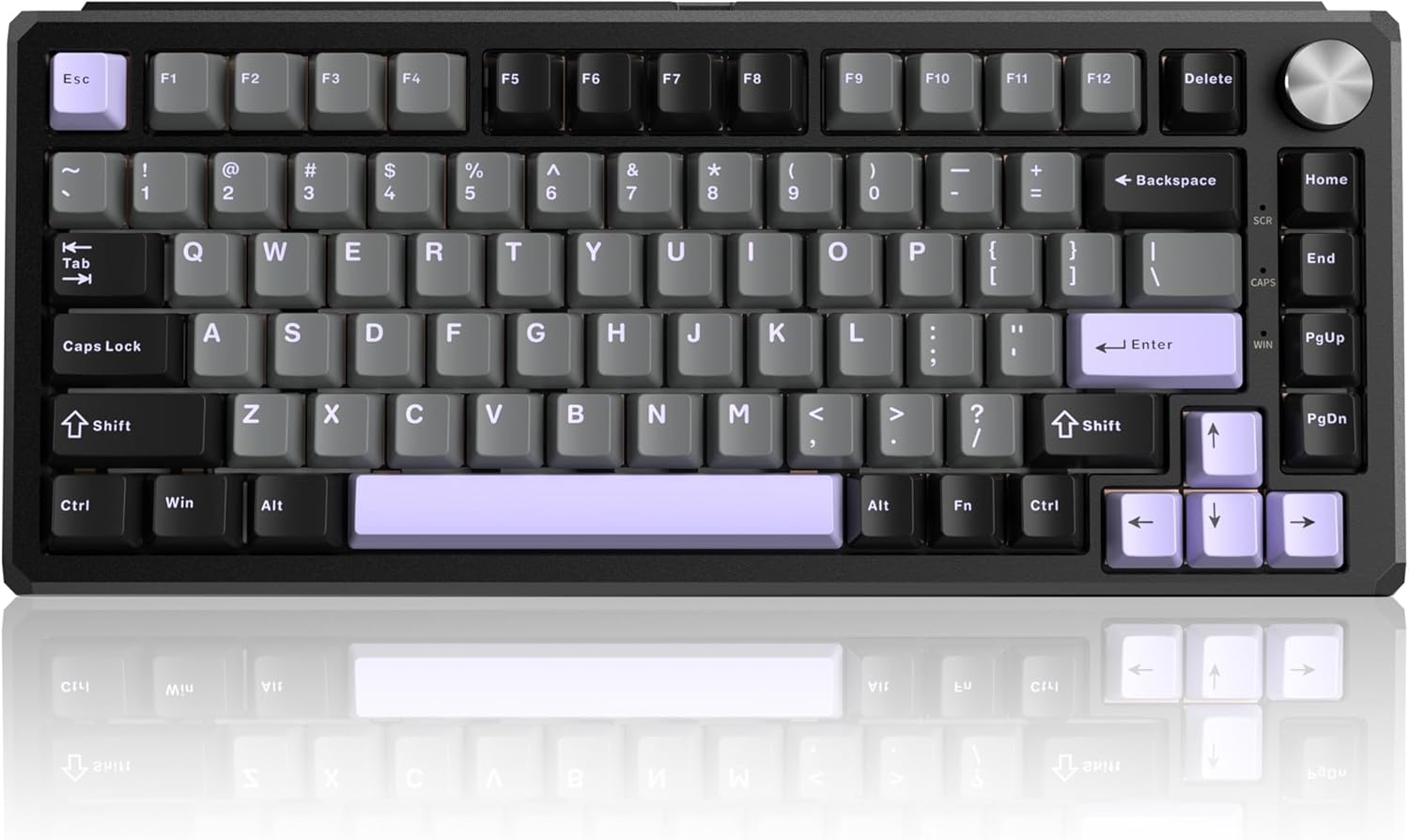 Magegee Captain75 Twilight purple, Blueberry switch, 82 keys, RGB light Aluminum case mechanical keyboard