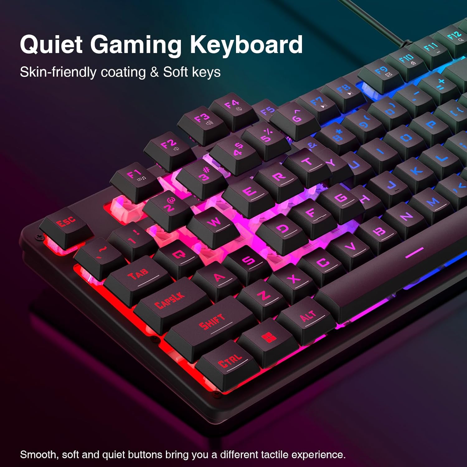 REDRAGON S107-RGB-KS Keyboard, mouse, mousepad combo