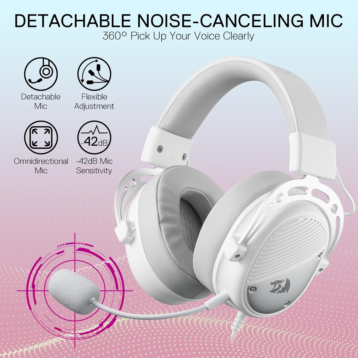 REDDRAGON H730 HEADSET (White)