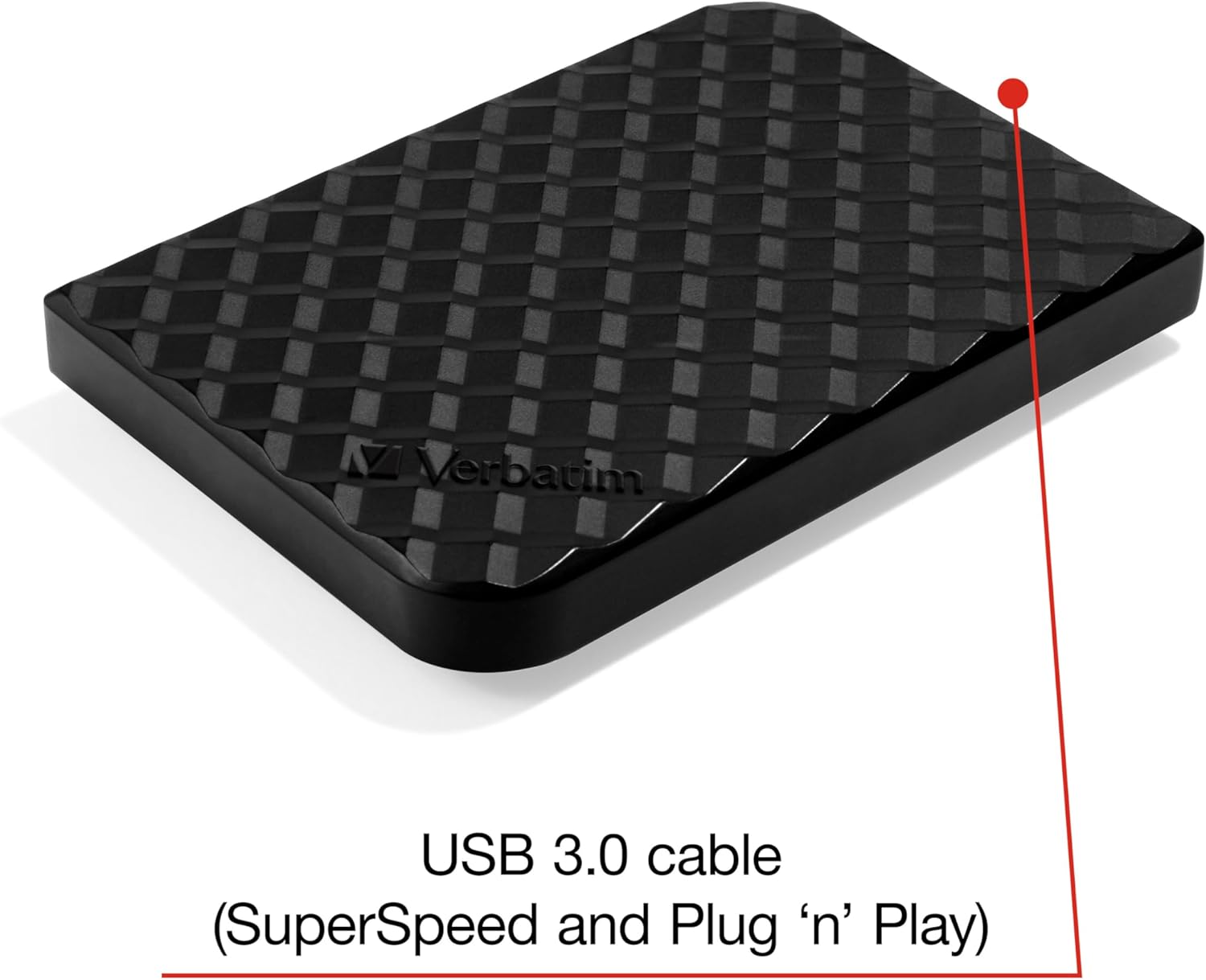 Verbatim HDD 1TB USB3 SUPER SPEED Portable External Hard Drive