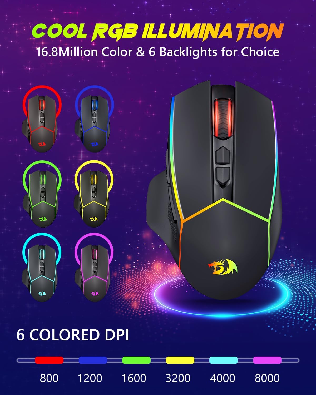 REDRAGON M814 RGB-PRO GAMING MOUSE
