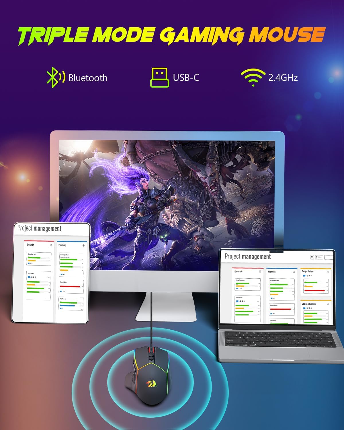 REDRAGON M814 RGB-PRO GAMING MOUSE