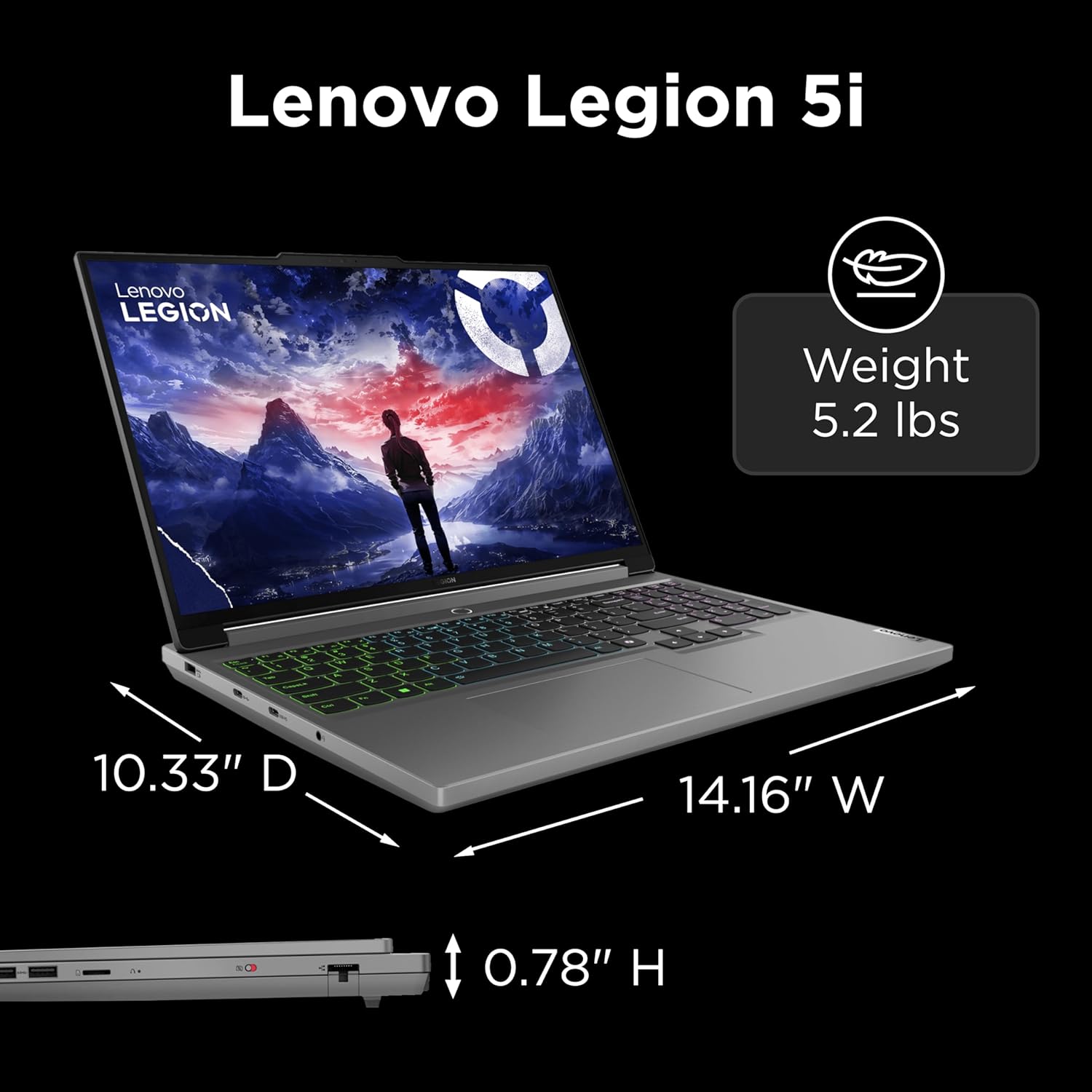 LENOVO LEGION 5 AI / CORE I7-14650HX / 16GB DDR5 / 1TB SSD