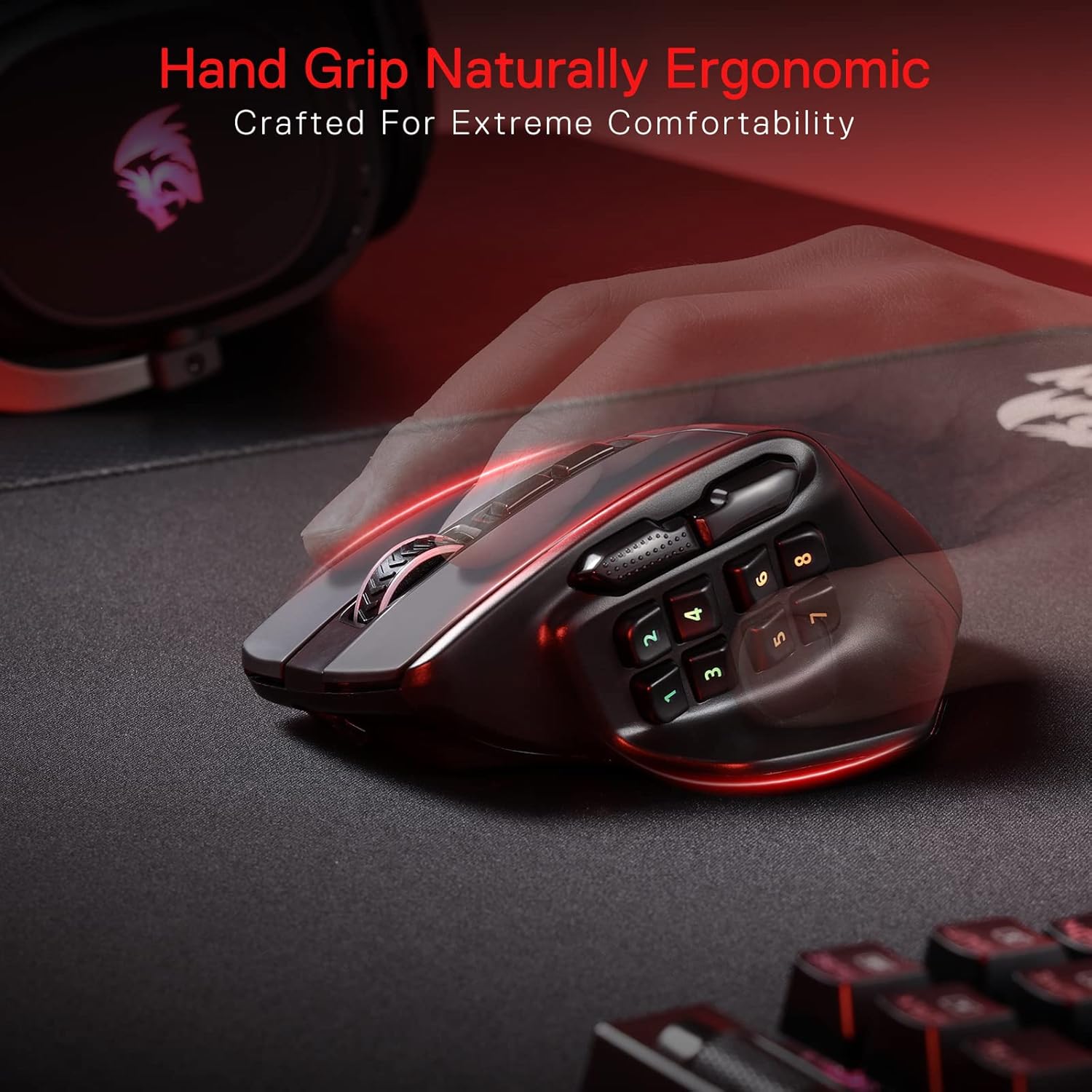 REDRAGON M811-RGB Wired Gaming Mouse Black Color