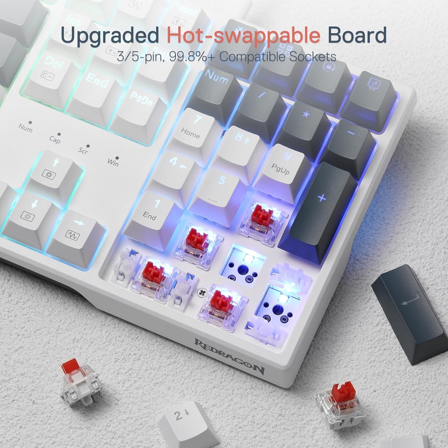 Redragon k668WBO-RGB 108 MECHANICAL KEYBOARD