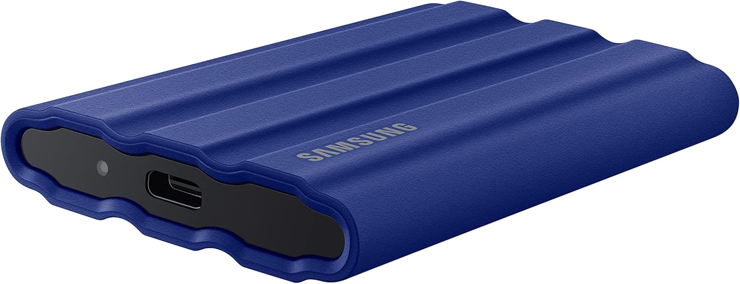 SAMSUNG T7 Shield 2TB Portable SSD, USB 3.2 Gen2 (BLUE)