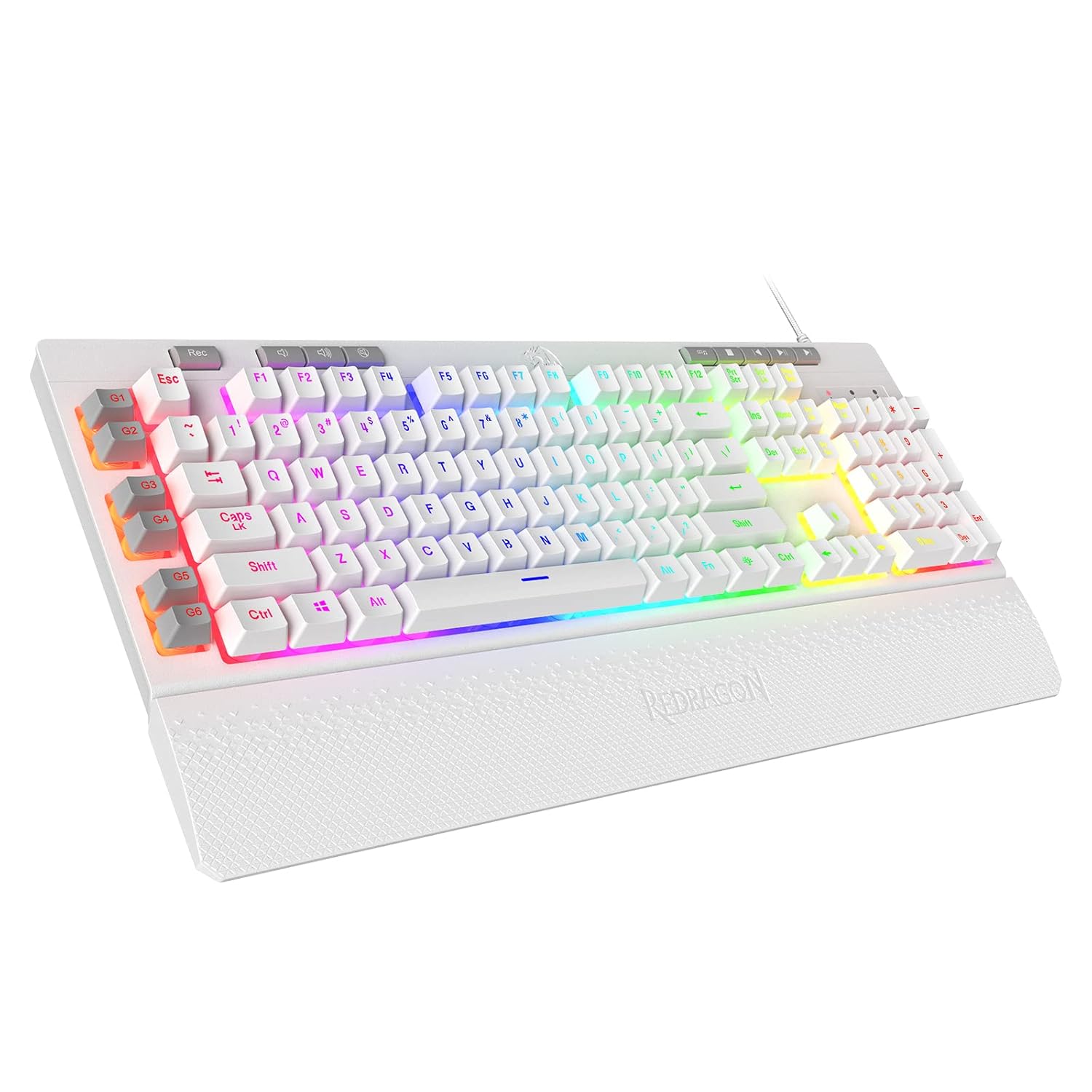 ReDragon k512 KEYBOARD SHIVA ( WHITE )