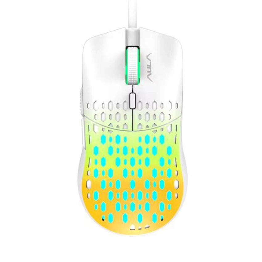 AULA S11 pro yellow Wired gaming mouse with 6 keys