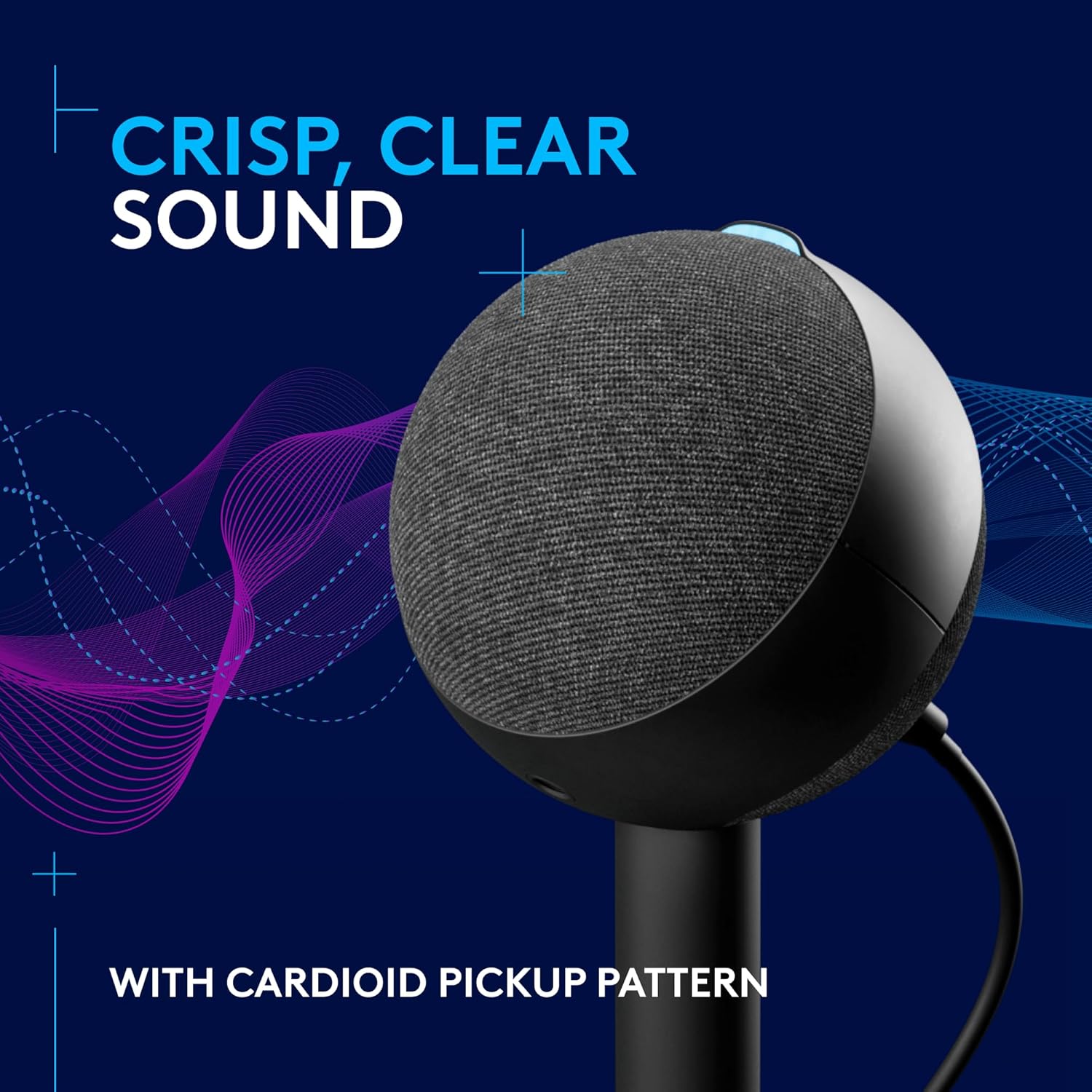 Logitech G Yeti Orb Condenser USB Gaming Microphone with LIGHTSYNC RGB