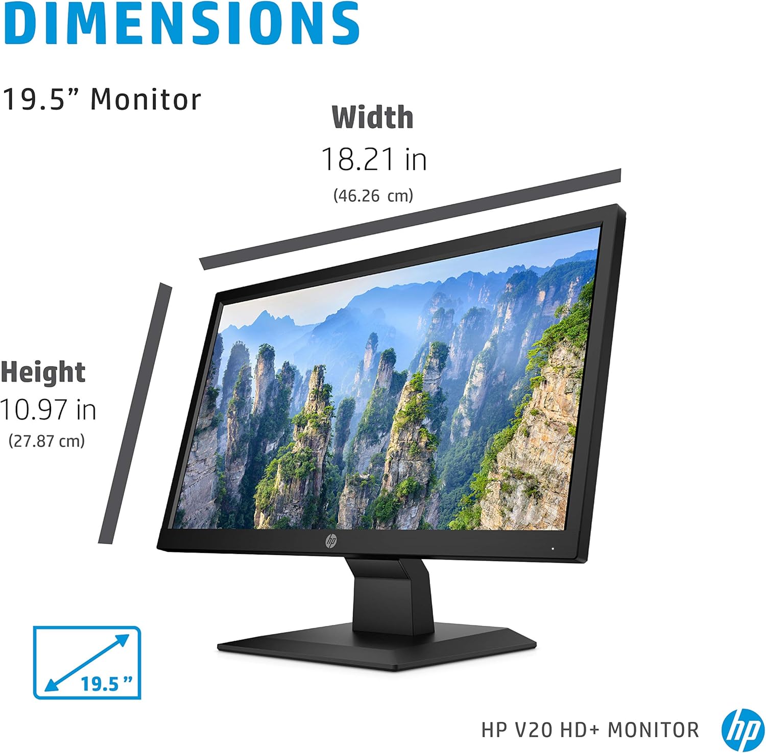 LED MONITOR HP V20 HD